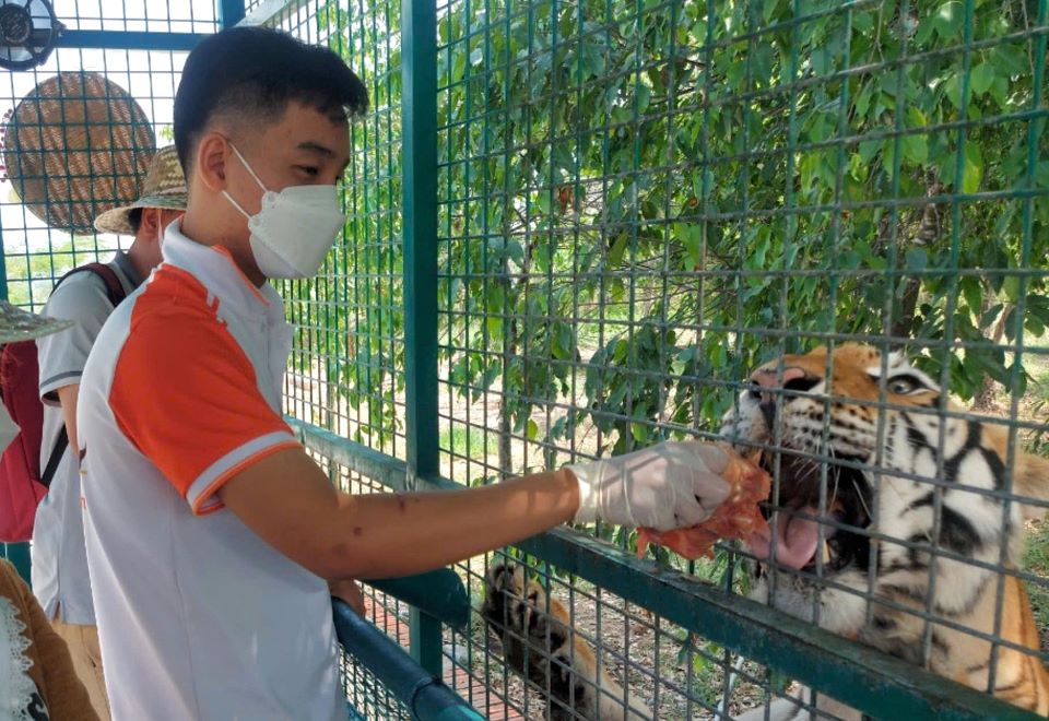 Vườn thú Mỹ Quỳnh nhiều năm qua là điểm tham quan thu hút đông đảo lượng khách trong và ngoài tỉnh. Ảnh: An Long