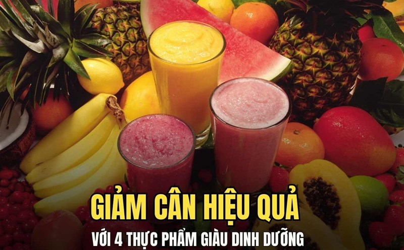 4 nutritious foods that help you lose weight effectively. Graphics: Hoai Lan