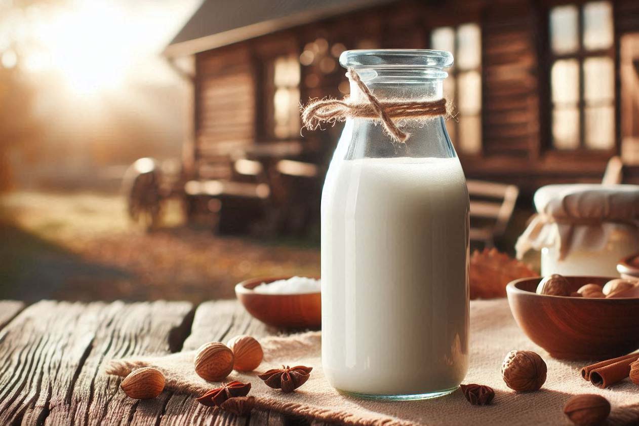 Raw milk contains vitamins known for its skin-restoring and rejuvenating properties. Photo - AI: Ngoc Thuy