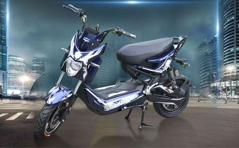 Electric motorbike can go 80km, has smart anti-theft lock. Photo: Anbico