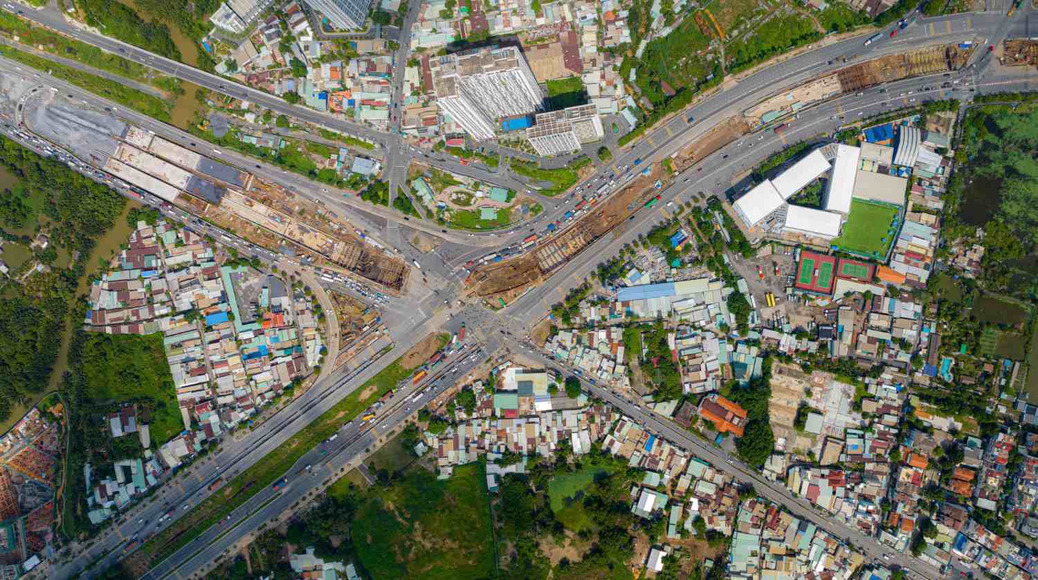 Dự án nút giao An Phú (TP Thủ Đức).  Ảnh: Anh Tú