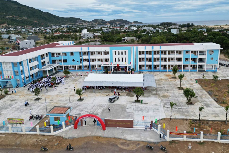 Nguyen Huu Quang High School, Cat Tien Commune, Phu Cat District (Binh Dinh). Photo: Thanh Thanh