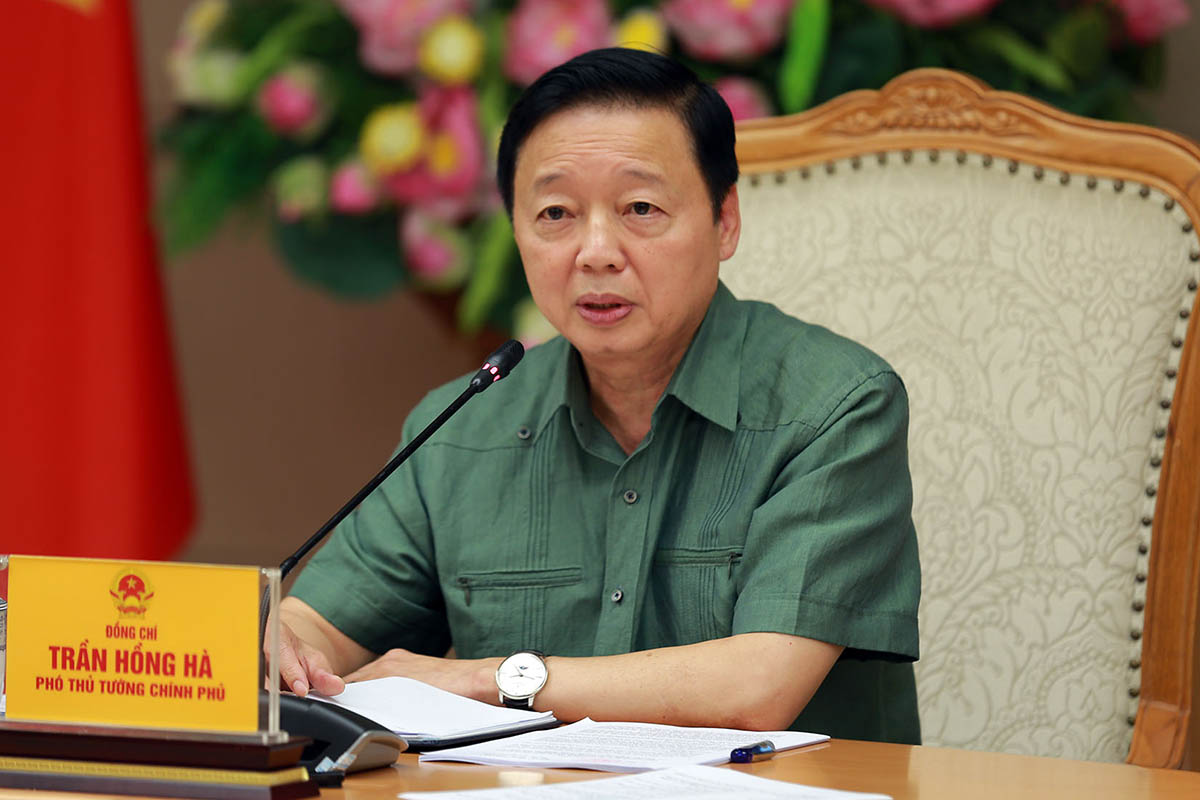 Deputy Prime Minister Tran Hong Ha requested to have the most attractive policies, "rolling out the flower mat" to invite businesses and investors. Photo: VGP