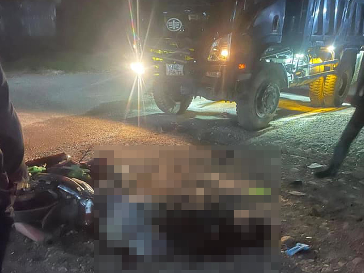 Scene of a traffic accident in Quang Ninh. Photo: Dieu Hoang