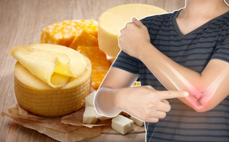 Cheese contains a lot of calcium, protein, vitamins... good for bones. Graphics: Thanh Thanh