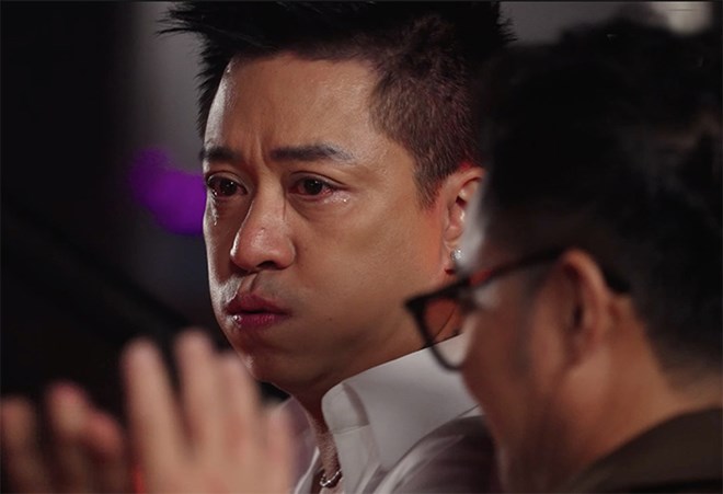 Tuan Hung cried many times in "Anh trai qua ngan truc thorn". Photo: Producer