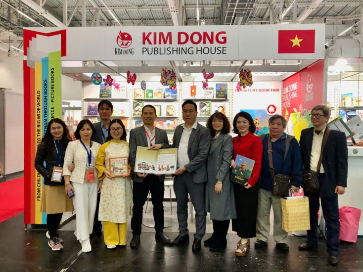 The Vietnamese delegation has many exchange activities to promote international cooperation at the Frankfurt Book Fair 2024. Photo: Organizing Committee