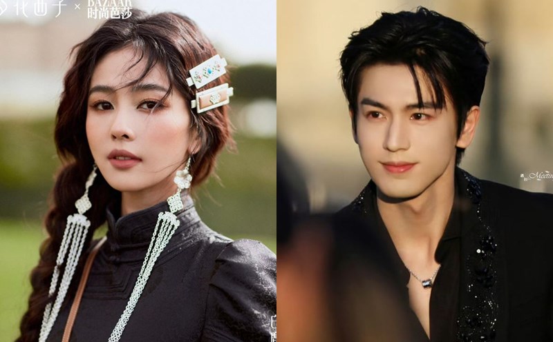 Bach Loc declared herself single after being rumored to be living with Truong Lang Hac. Photo: Weibo