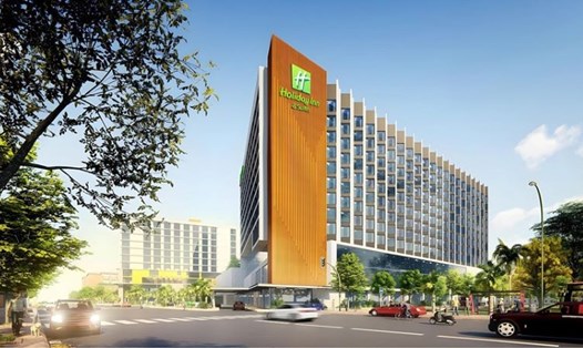Khách sạn Holiday Inn & Suites Vientiane tọa lạc tại trung tâm quận Chanthabouly sôi động của thủ đô Viêng Chăn. Ảnh: BIM Group