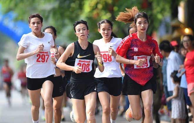 Professional athletes participating in the Marathon for Peace 2024. Photo: Organizing Committee