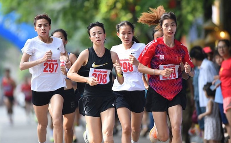 Professional athletes participating in the Marathon for Peace 2024. Photo: Organizing Committee