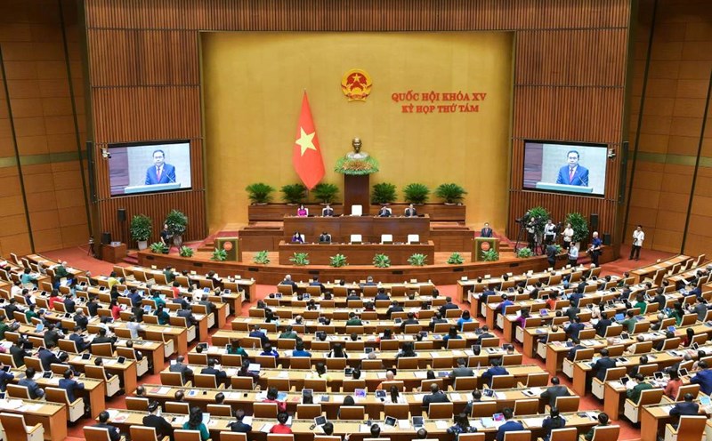 The first working day of the 8th Session, 15th National Assembly. Photo: Pham Thang