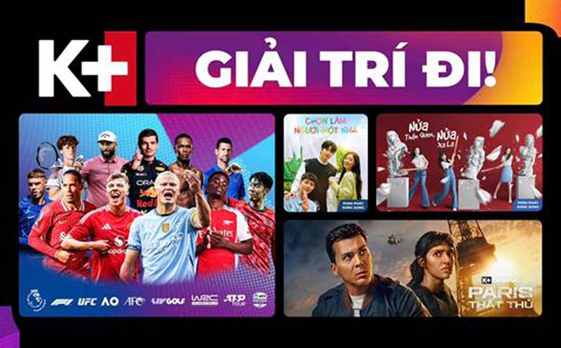 K+ Television's New K+ Campaign brings new, international-quality entertainment content to Vietnamese audiences. Photo: DN provided