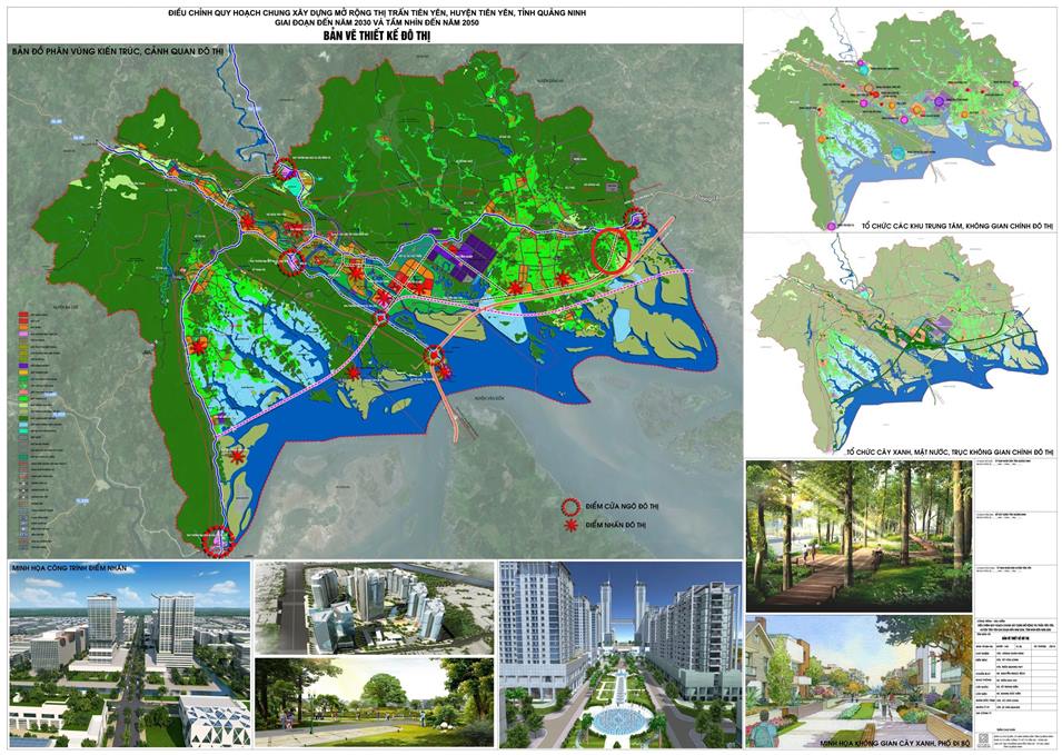 Perspective of planning of urban area and golf course in Dong Hai commune, Tien Yen district, Quang Ninh