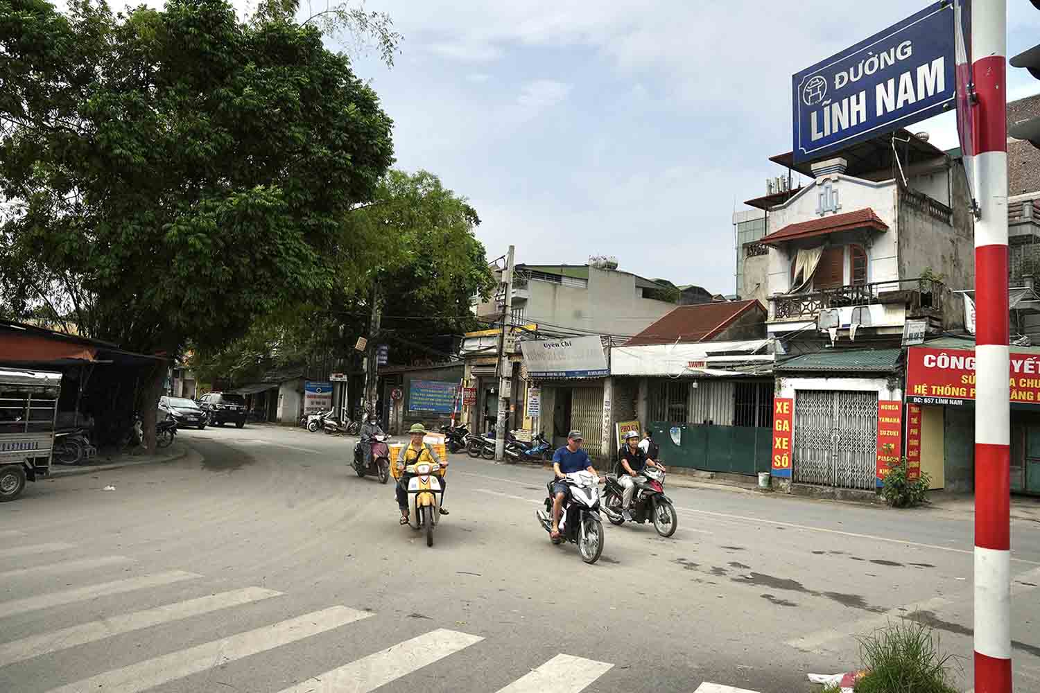 Quan Hoang Mai phan dau den thang 6.2025 to chuc khoi cong mo rong duong Linh Nam, dua du an ve dich sau 2 nam. Tuyen duong khi hoan thanh se co 2 doan voi mat cat ngang lan luot la 22,5m va 40m.