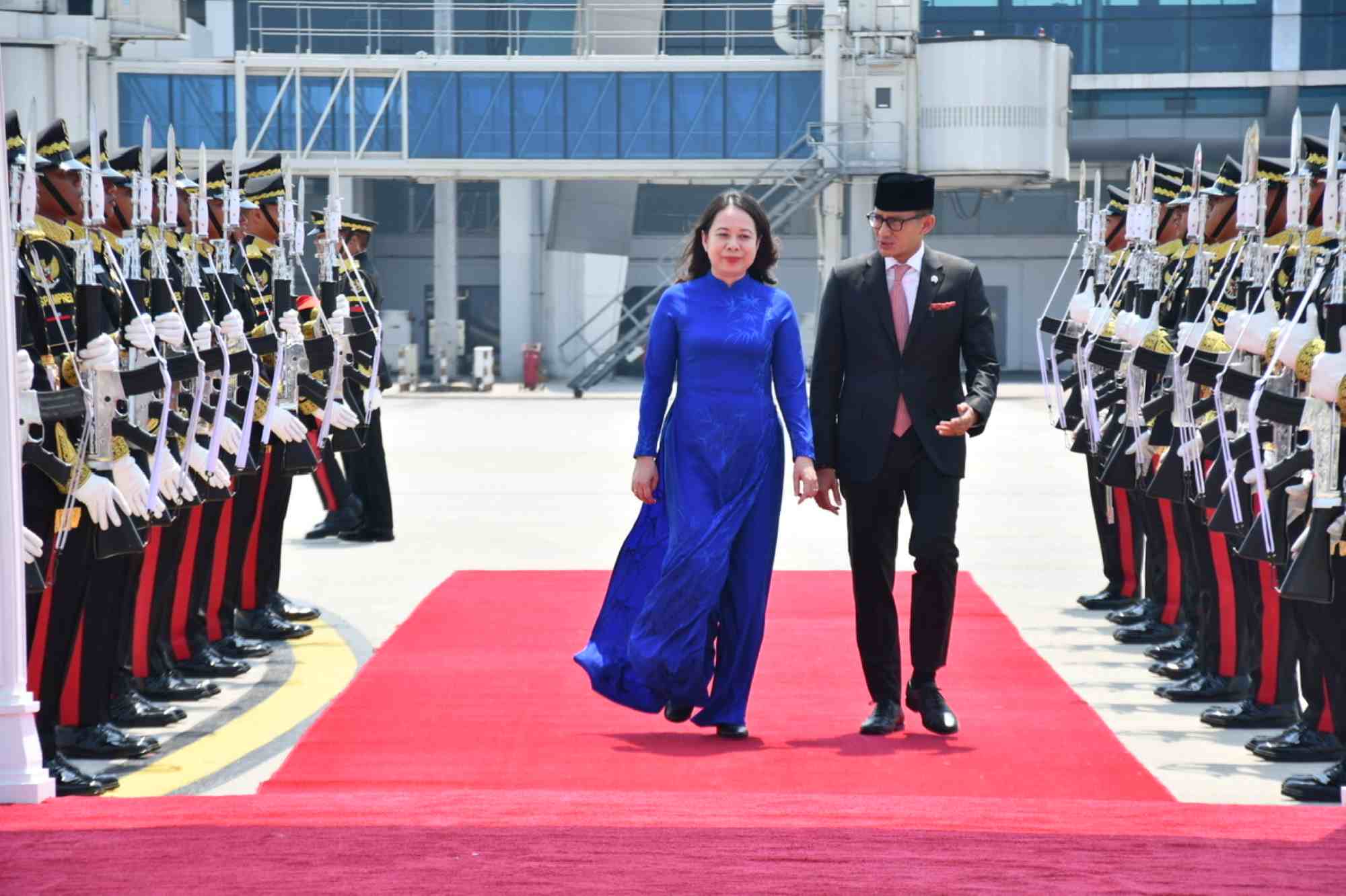 Party Central Committee member and Vice President Vo Thi Anh Xuan led the Vietnamese delegation to attend the inauguration ceremony of Indonesian President Prabowo Subianto. Photo: Ministry of Foreign Affairs