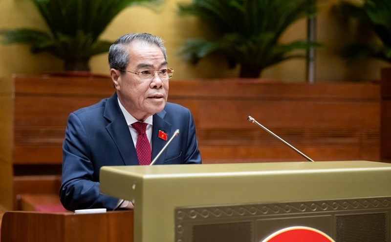 Head of the People's Petition Duong Thanh Binh proposed that the Ministry of Education and Training quickly research and develop a proposal for the Government to issue regulations on the regime for preschool teachers who have left work without receiving benefits. Photo: Quochoi.vn