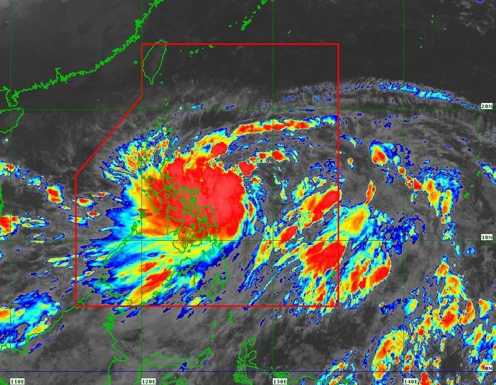 Vi tri tam bao so 6 Tra Mi (Kristine) hoi 4h40 ngay 22.10.2024. Anh: PAGASA