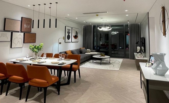 Apartment products for living and investment are quite diverse, and the price level is also higher than previous years. Illustration photo: Thu Giang