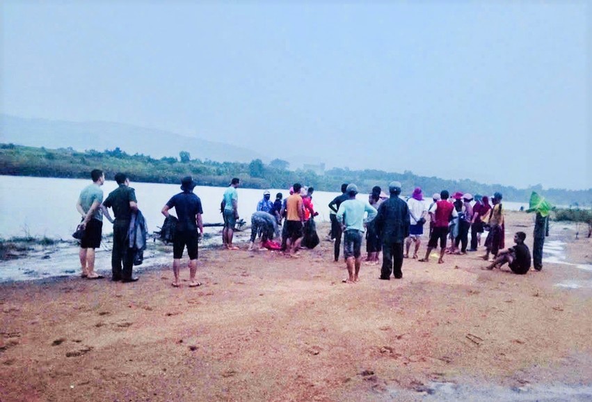 The scene where T drowned. Photo: Provided by local people