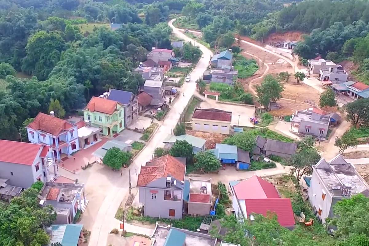 Panoramic view of Minh Cam commune center, Ba Che district, Quang Ninh province. Photo: Ba Che Cultural Center