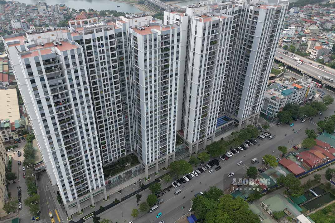 The project of housing, office and service complex in Hoang Liet ward, Hoang Mai district is one of three projects/land plots proposed for consideration and investigation by the Ministry of Public Security. Photo: Tung Giang