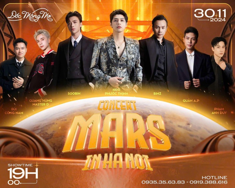 The male stars will reunite with the capital's audience in a special concert at the end of November. Photo: Organizing Committee