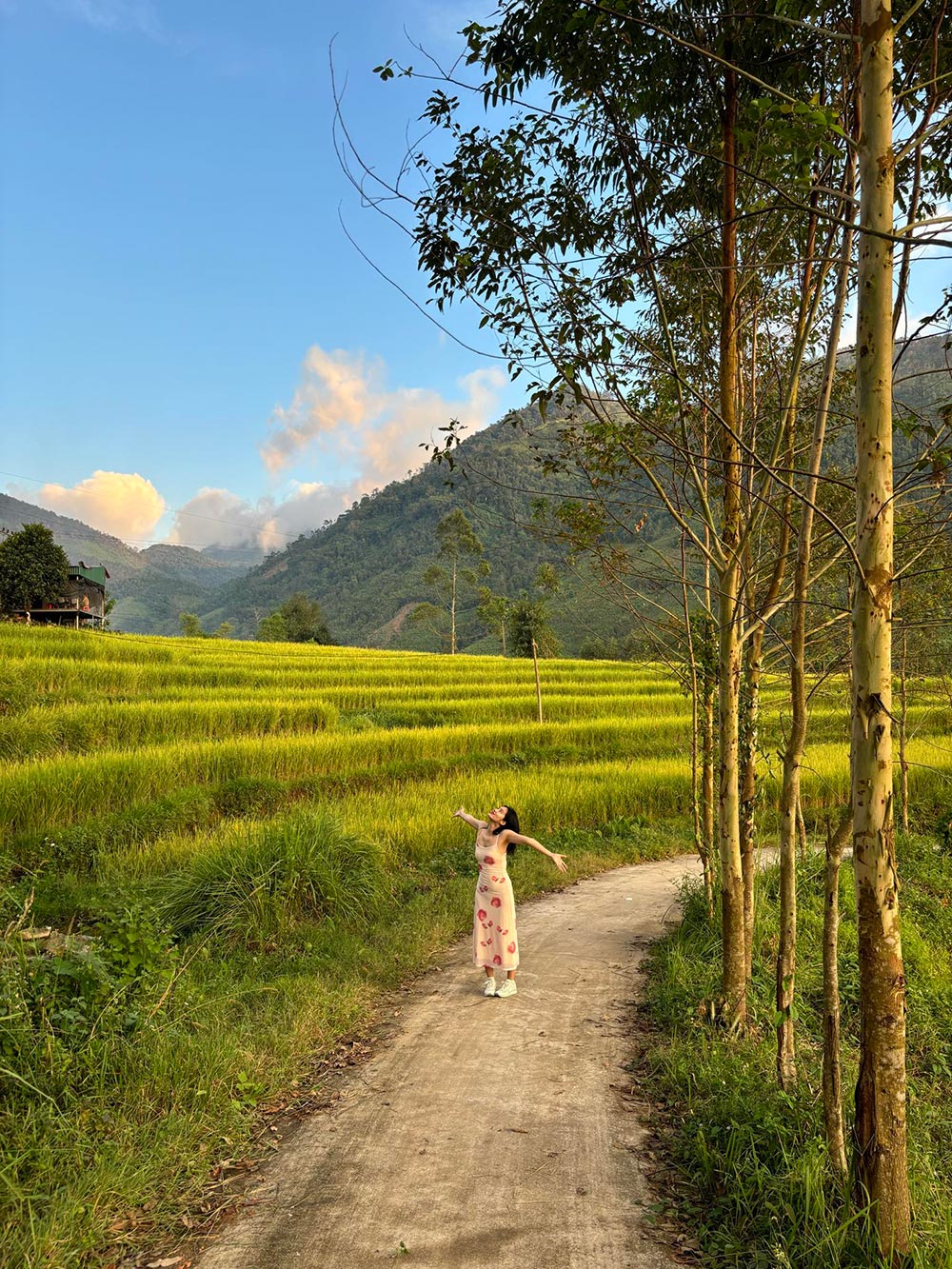 Thời tiết hiện tại ở Bình Liêu khá dễ chịu, có nắng nhưng không khí mát mẻ, trong lành, phù hợp với những chuyến đi ngắn ngày vào cuối tuần. Bình Liêu cách Hà Nội khoảng 270 km với 4 giờ đồng hồ lái xe. Ảnh: NVCC