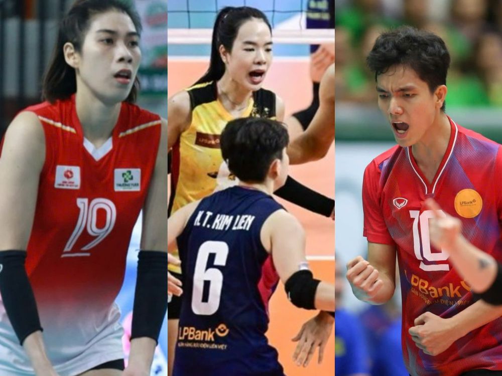 Bich Tuyen (No. 10) and the players are expected to shine in the second phase of the 2024 National Volleyball Championship. Photo: VFV/AVC