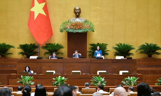 Phiên làm việc ngày 22.10 của Kỳ họp thứ 8, Quốc hội khóa XV. Ảnh: Phạm Thắng