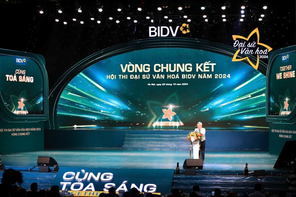 Ngay 22.10, BIDV da to chuc Vong chung ket Hoi thi Dai su Van hoa BIDV 2024. Anh: BIDV