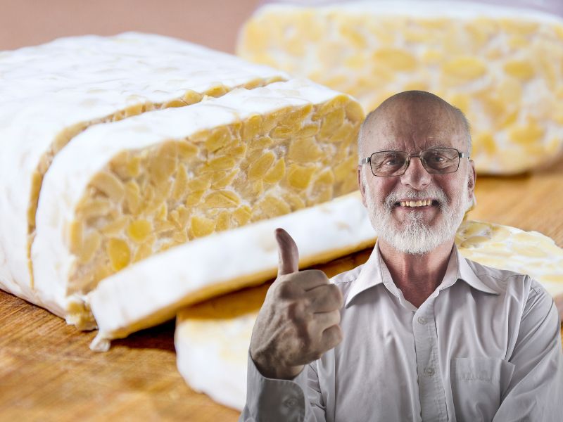 Tempeh is a nutritious food that is good for longevity. Graphics: Ha May