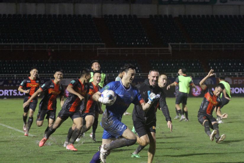 Ninh Binh has "transformed" and become a leading candidate for the 2024-2025 National First Division championship. Photo: Ninh Binh FC