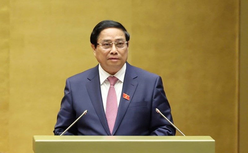 Prime Minister Pham Minh Chinh severely criticized six provincial and municipal chairmen and requested a review and clarification of responsibilities for the delay in issuing documents guiding the implementation of the Land Law. Photo: Nhat Bac