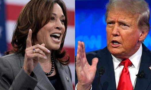 Bà Kamala Harris và ông Donald Trump đang bám đuổi sít sao trước bầu cử tổng thống Mỹ 2024. Ảnh: Xinhua