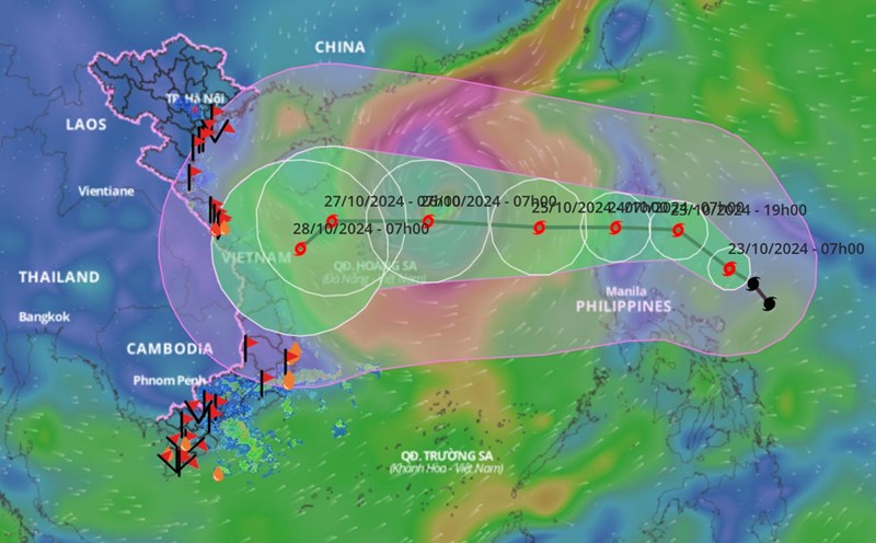 latest storm Tra Mi
