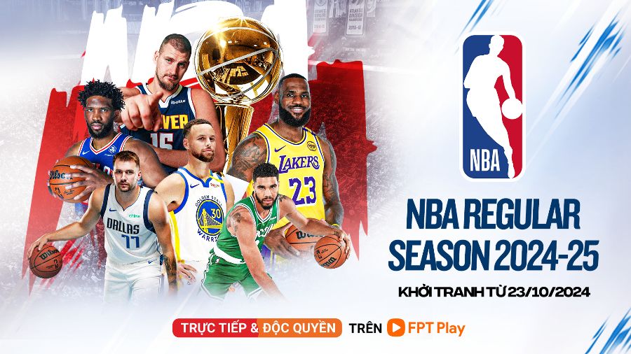 The 2024-2025 NBA season will kick off on October 23. Photo: FPT Play