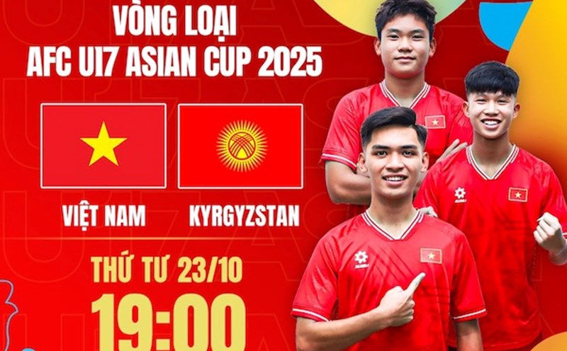 Vietnam U17 meets Kyrgyzstan U17 in the 2025 AFC U17 qualifiers. Photo: FPT Play