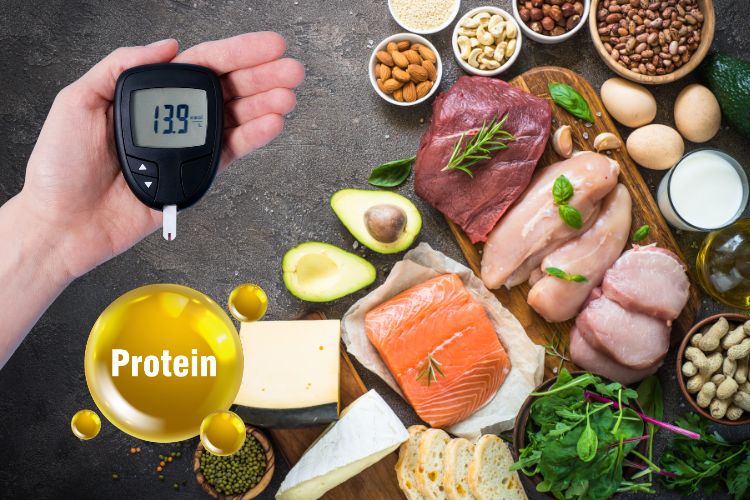 6 cách nạp protein có thể thay đổi bệnh tiểu đường. Đồ họa: Cao Thơm