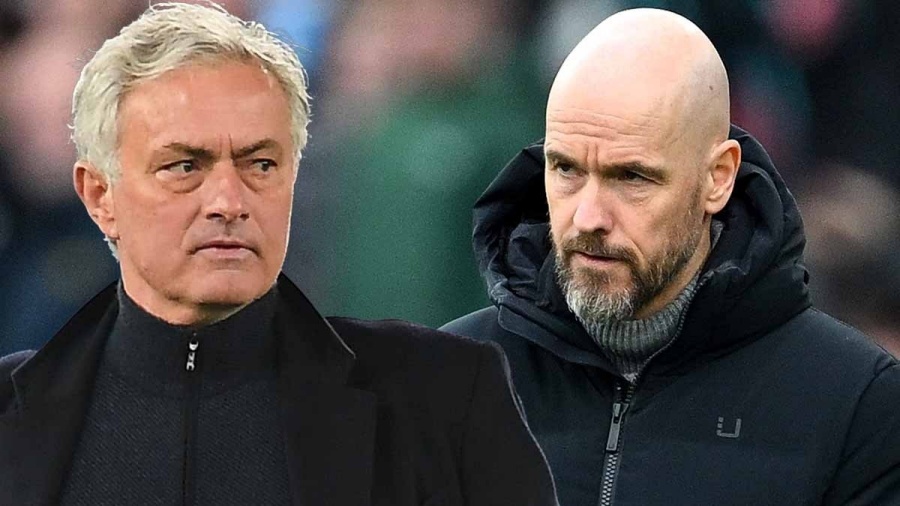 Mourinho se khien ap luc tiep tuc don len Erik ten Hag o Man United? Anh: Mirror Football