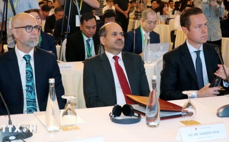 Các đại biểu quốc tế tham dự Hội thảo khoa học quốc tế về Biển Đông. Ảnh: TTXVN