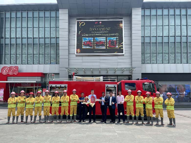 Fire truck handover ceremony at TASCO Mall in May 2024. Photo: TASCO