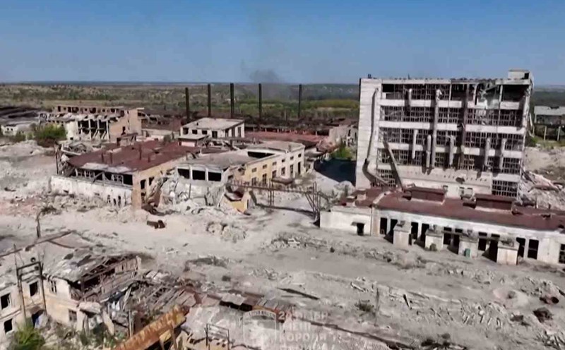 A scene of devastation in Chasiv Yar, Ukraine. Photo: AFP