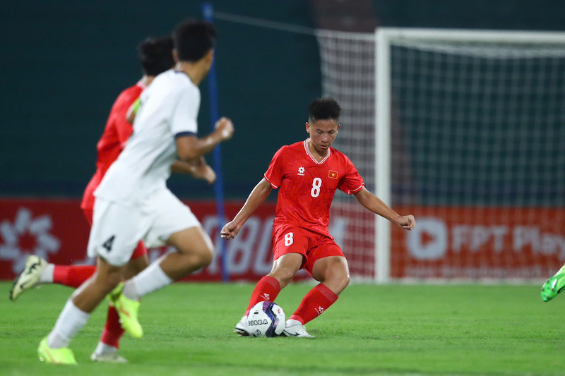 Vietnam U17 drew 0-0 with Kyrgyzstan U17 in the 2025 AFC U17 qualifiers. Photo: Minh Dan