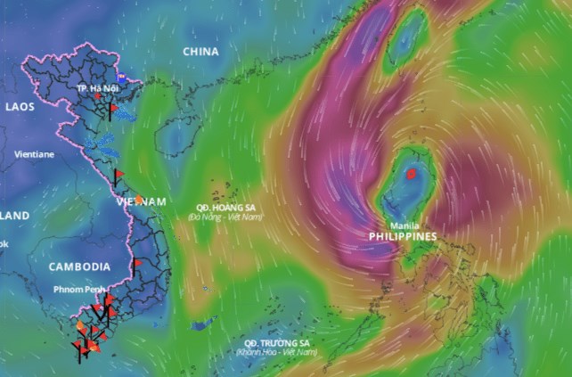 Bão Trà Mi sắp đi vào Biển Đông, dự báo mới nhất đường đi