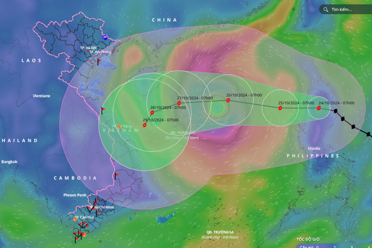 Bão Trà Mi mới nhất