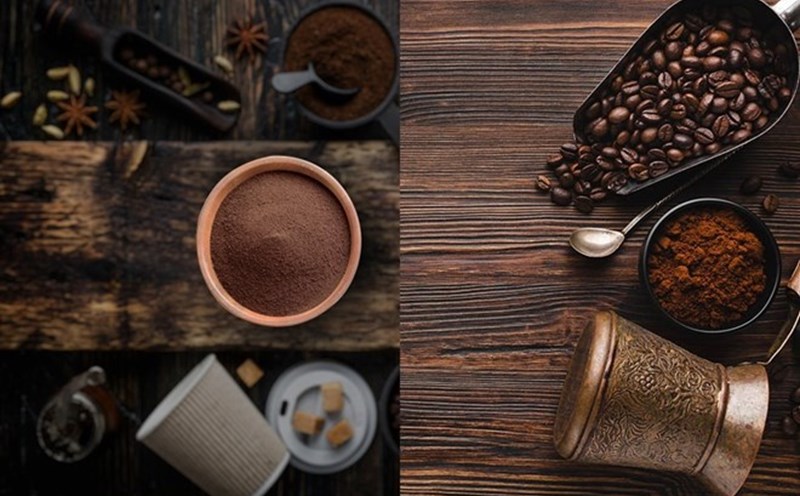 Drinking black coffee after breakfast helps burn belly fat all day. Graphic photo: Ha May.