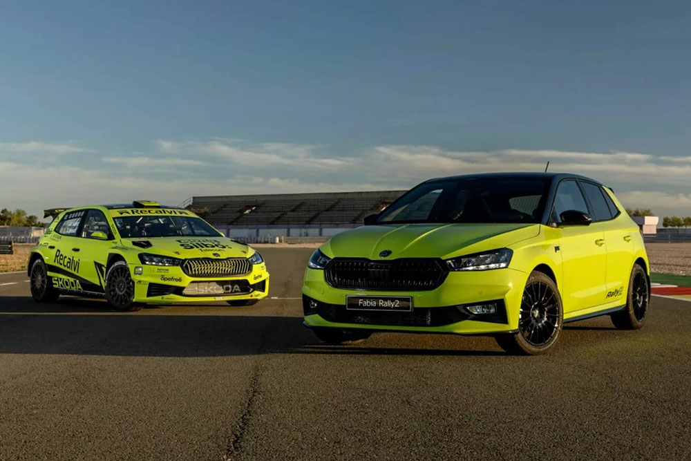 The 188-horsepower Skoda Fabia Rally2 has been launched in Spain. Photo: Skoda