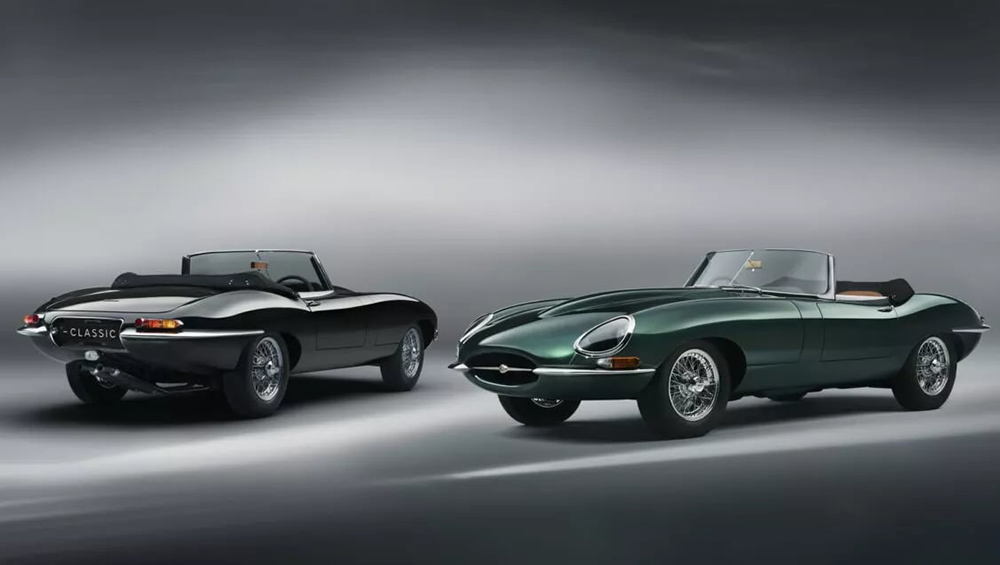 Two special edition Jaguar E-Types were produced for customers in Southeast Asia. Photo: Jaguar