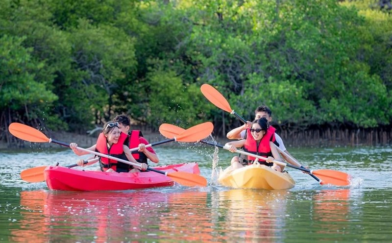 Mangrove ecotourism in Khanh Hoa offers interesting experiences for visitors. Photo: Long Phu